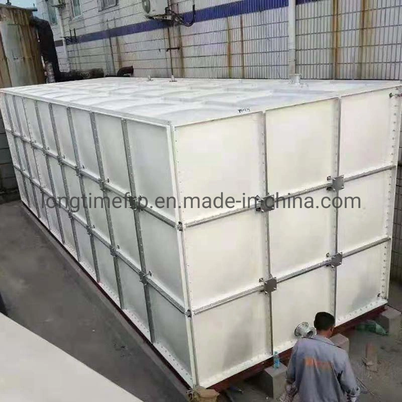 500m3 GRP Water Storage Tank SMC Fiberglass Reinforcement Plastic Sectional Water Tank