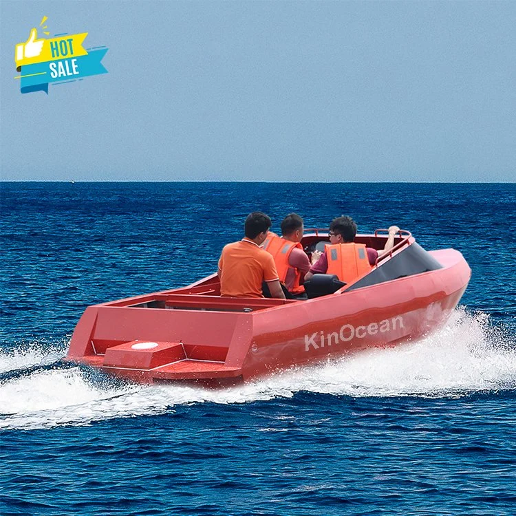 Kinocean New 15FT Aluminum Sled Flat Bottom Tunnel Jet Drive Jon Boat for Sale