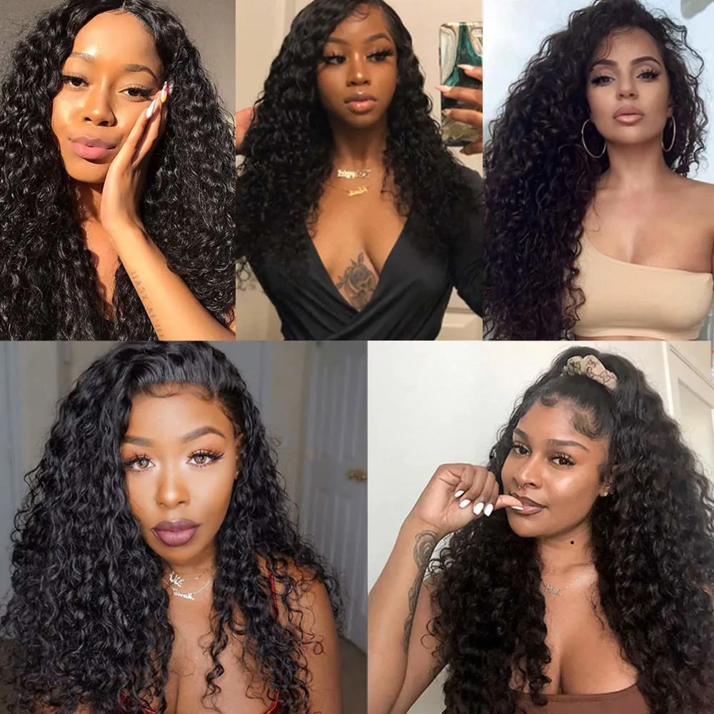 Kbeth Indian Human Hair Weave Water Wave Bundles for Black Mulher 2021 Moda 100% Virgem melhor brasileiro 8 polegadas Remy Extensões do cabelo humano no estoque