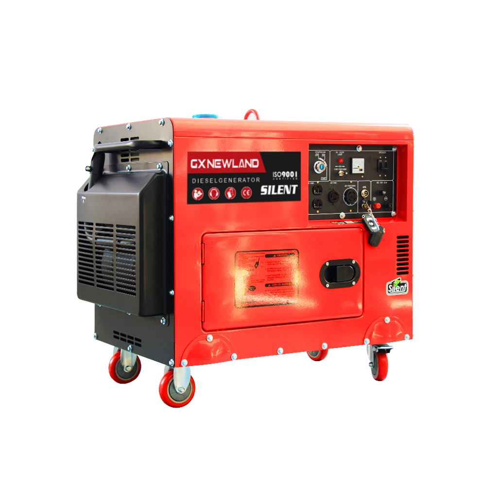 5 kW 6 kW potência portátil Insonorização Diesel Generator preço