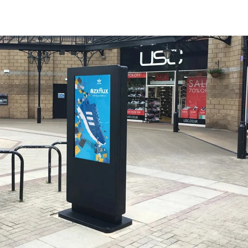 LCD Digital Signage Outdoor Advertising Stands Floor Standing Marketing Advertising Media Player