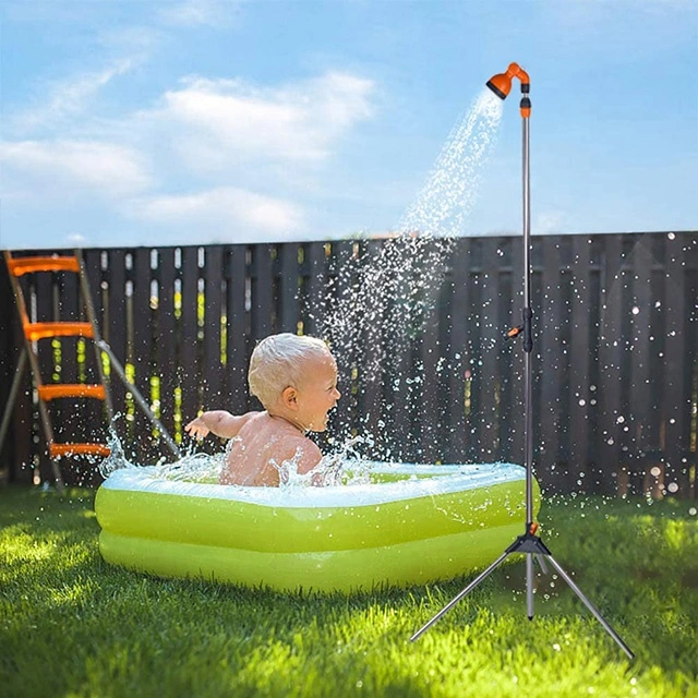 Portátil al aire libre Piscina Spa ducha trípode de metal