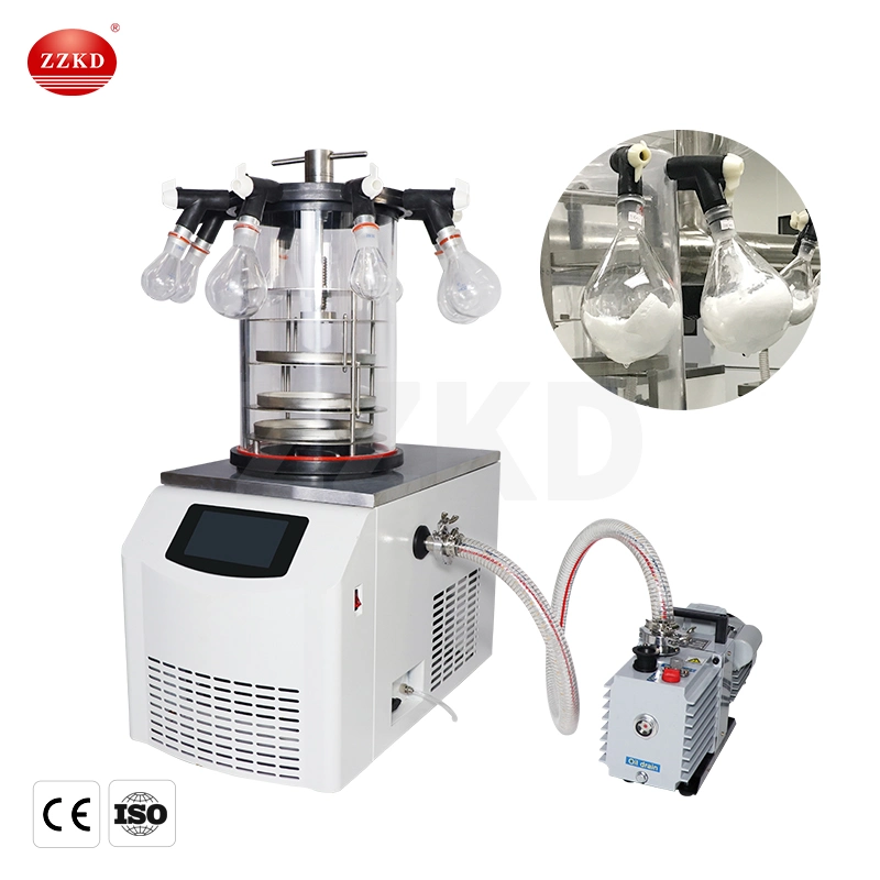 Desktop Benchtop Lyophilizer Vaccine Protein Vial Vacuum Freeze Drying Lyophilization Machine