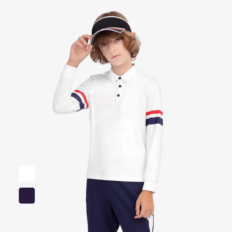 Children's Golf Clothes Long Sleeve T - Shirt Boys Autumn and Winter Youth Golf Clothing Sportswear