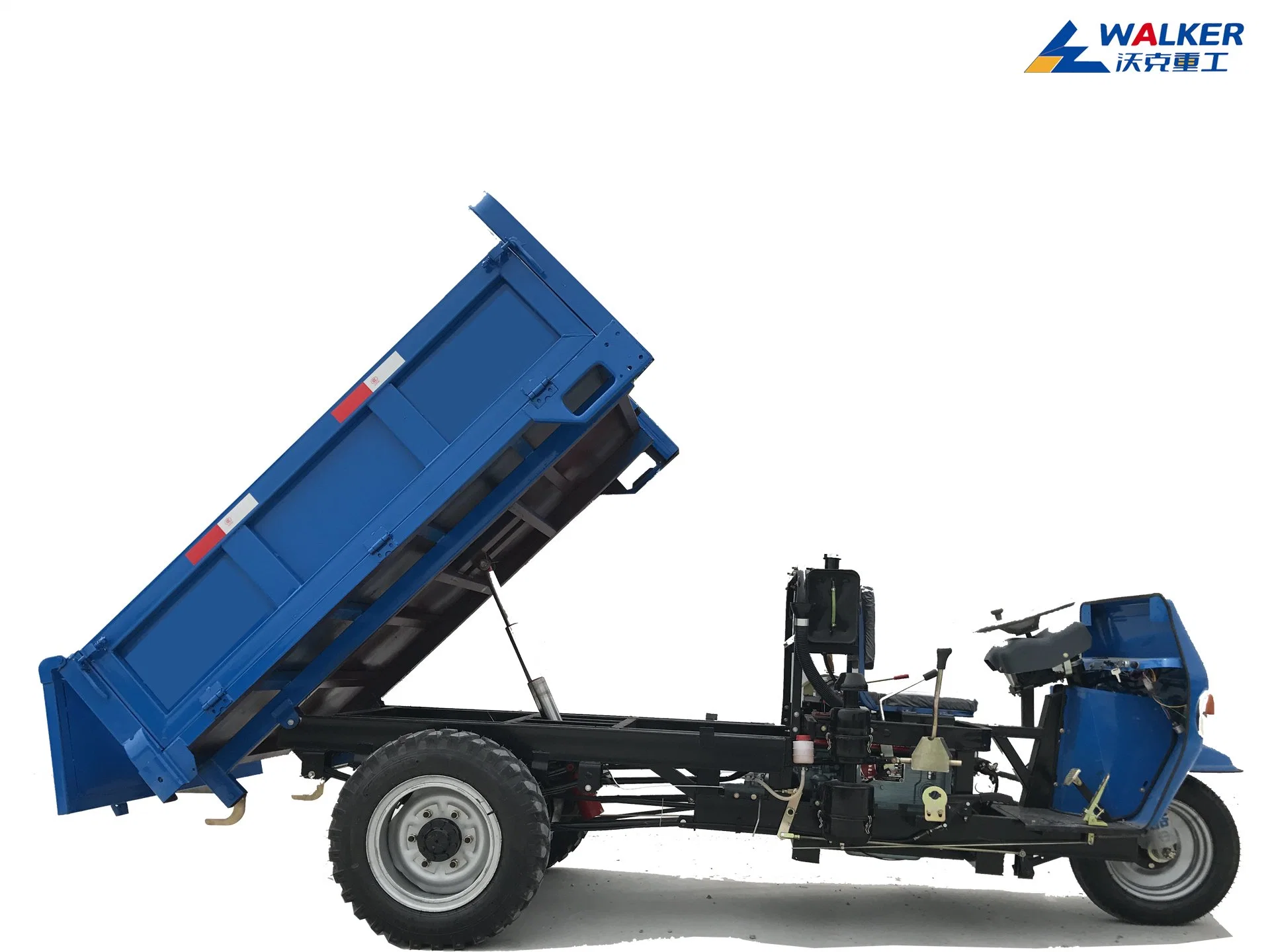 2/3t Diesel Electric Tricycle Hydraulic Dump Dump Truck Tricycle Construction Site Tricycle Hydraulic Dump Truck