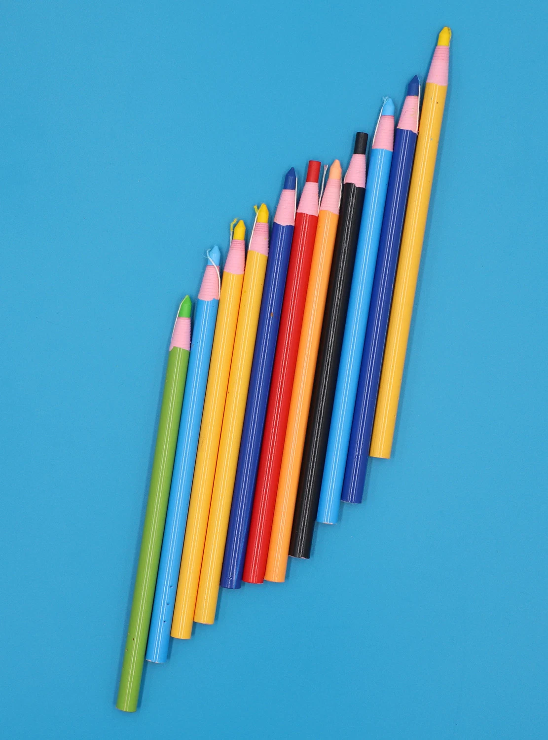 Stationery Supply Cut-Free Crayon Pencil with Paper Wrap