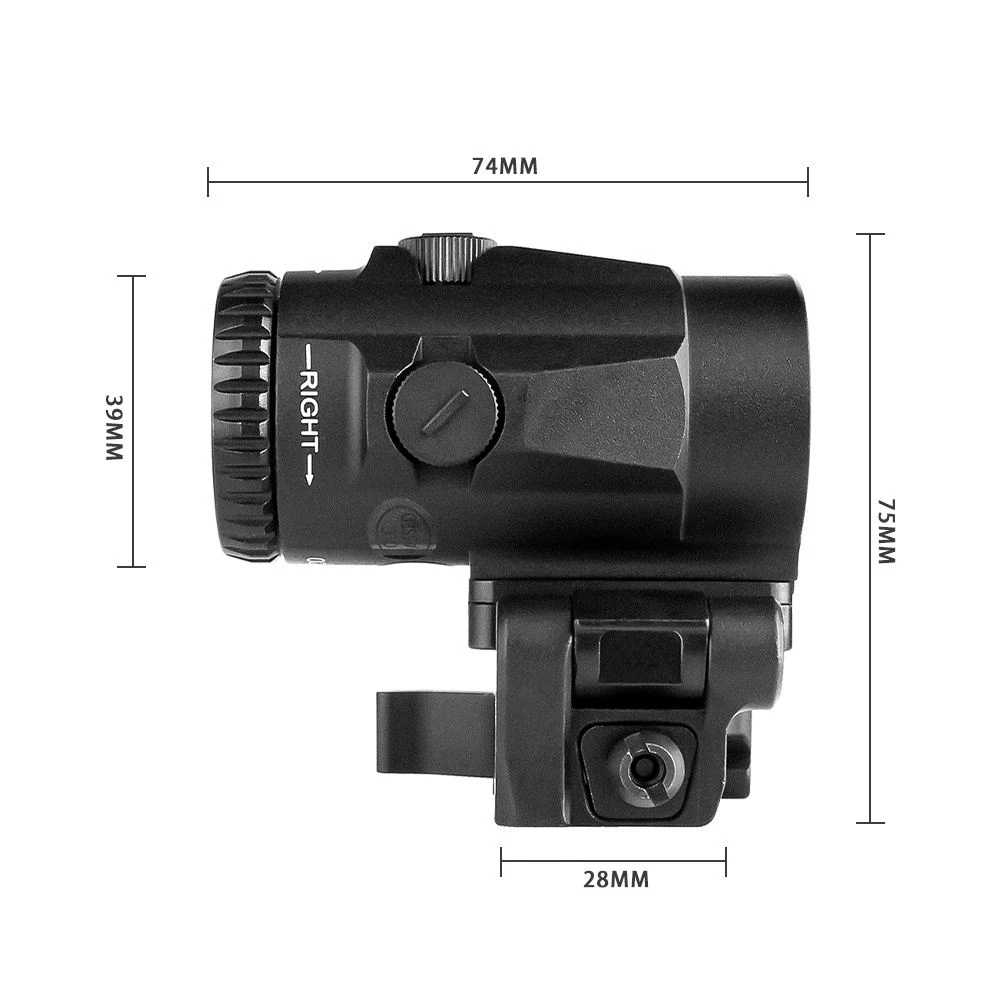 Spina 3X Magnifier Scope Tactical Hunting Scope Shooting Scope Riflescope