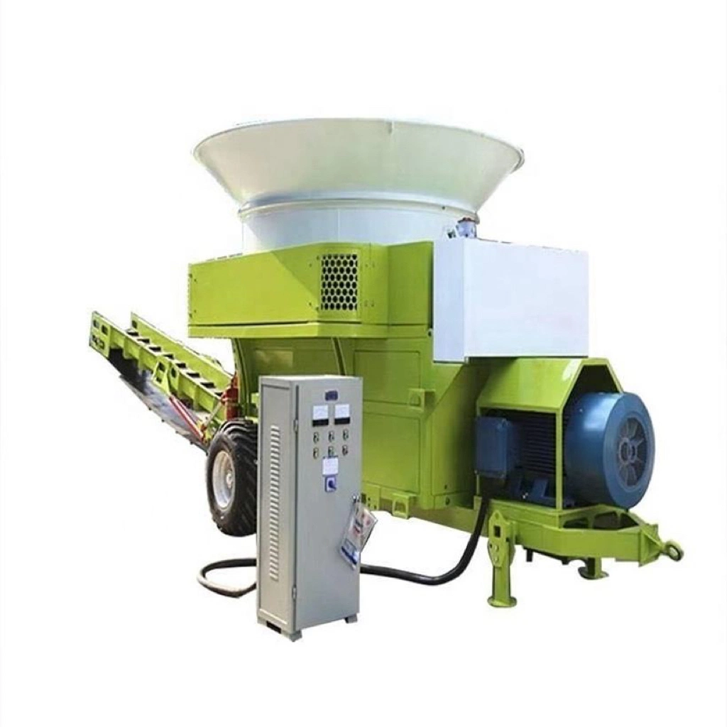 OEM Corn Grinder Machine Electric Straw Baler Shredder Round Bale Crusher