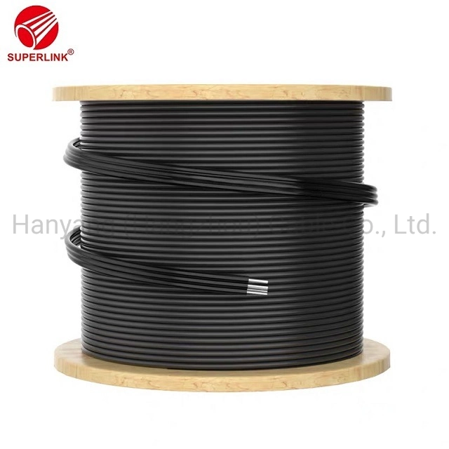 FTTH Indoor Outdoor 1 2 4 6cores Steel Strength Member Connect Adapter Splitter G652D G652A G657A1 Fiber Optical Cable