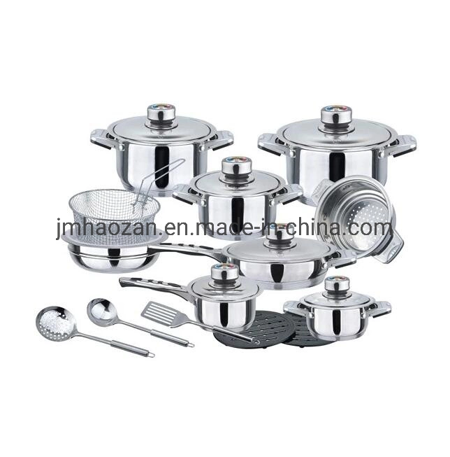 Best Quality Metal Type Induction Base Cookware Sets Kitchen Pots with Metal Lids