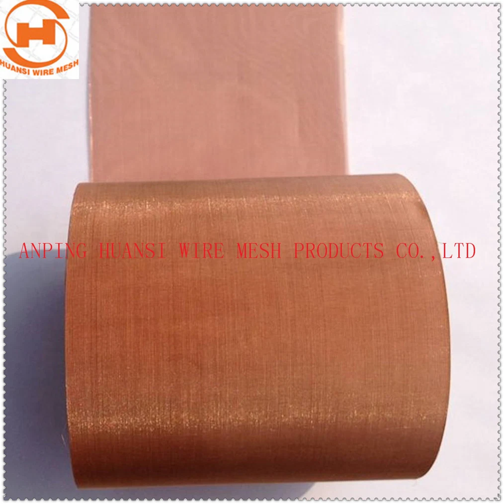 Ultra Fine Red Copper Wire Mesh for EMI Rfi Shielding RFID Protection Faraday Cage