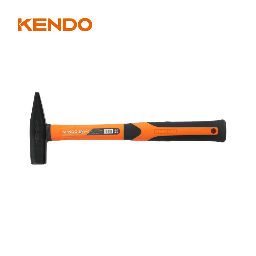 Kendo Fiberglass Handle Machinist Hammer Fully Polished Striking Face Leaves Fewer Marks on Surfaces