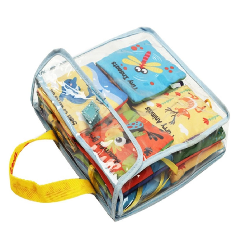 La mode tout à fait personnalisée Tissu Tissu animal d'apprentissage bébé livre cadeau jouet des enfants livre avec logo personnalisé (CB13)