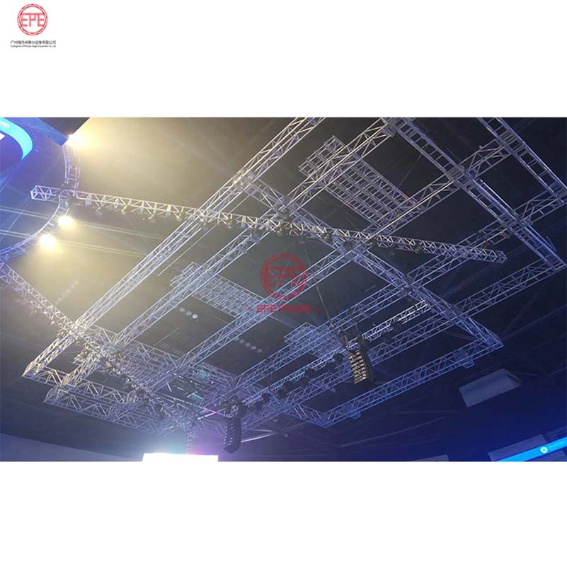 Outdoor Aluminium Stage Systems Rock Band Stage Lighting Rotating Truss