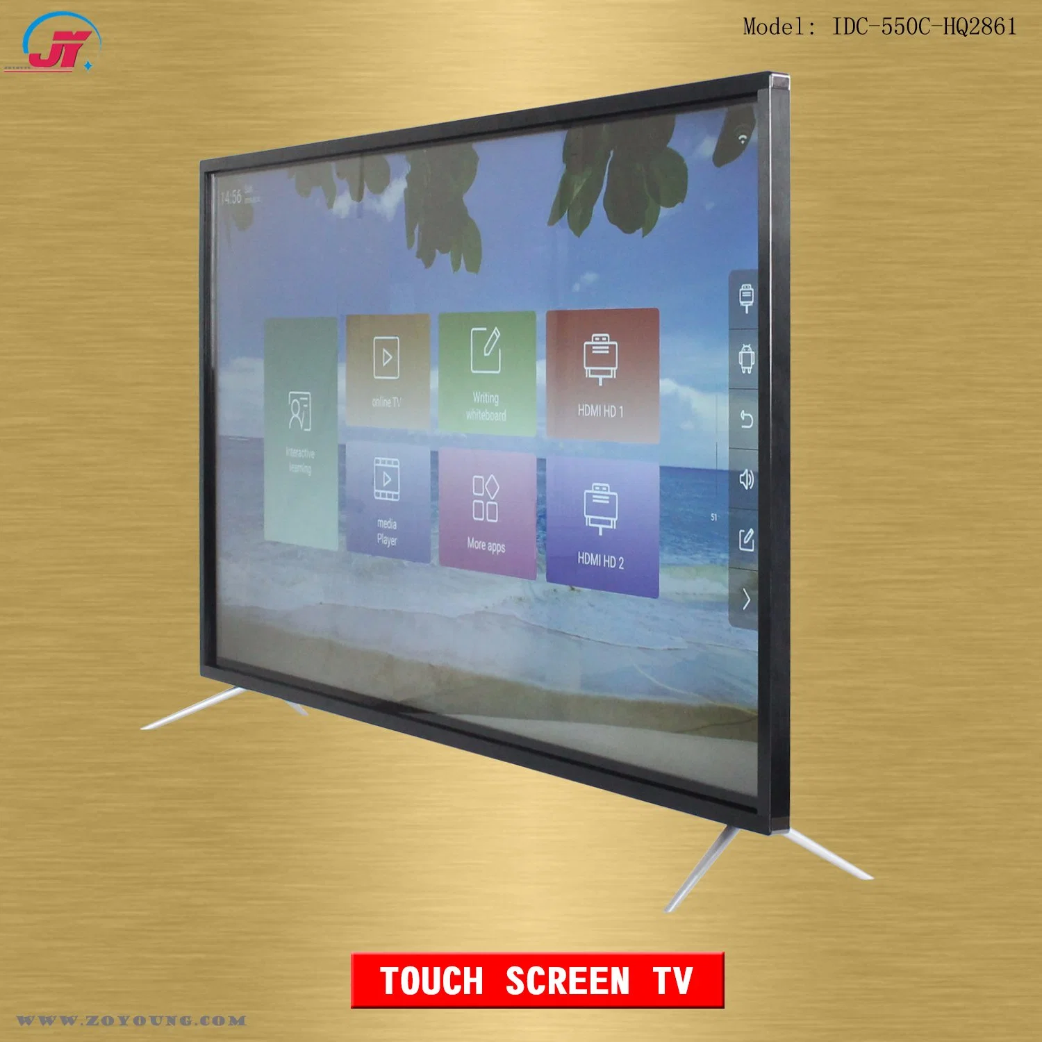 55 Inch Interactive Touch Screen Smart TV and Electronic Whiteboard Display Equipment for Meeting Conference and Classroom Teaching Education (HQRT2861)