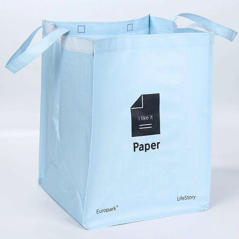 Spot Manufacturers Plastic Garbage Sorting Woven Shopping Bags Color Printing Logo Basket