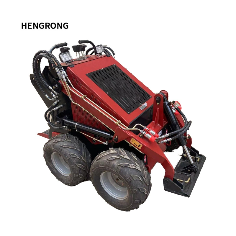 Engine Model 21HP Lifting Height 1870mm Mini Skid Steer Loader with Bucket High Efficient