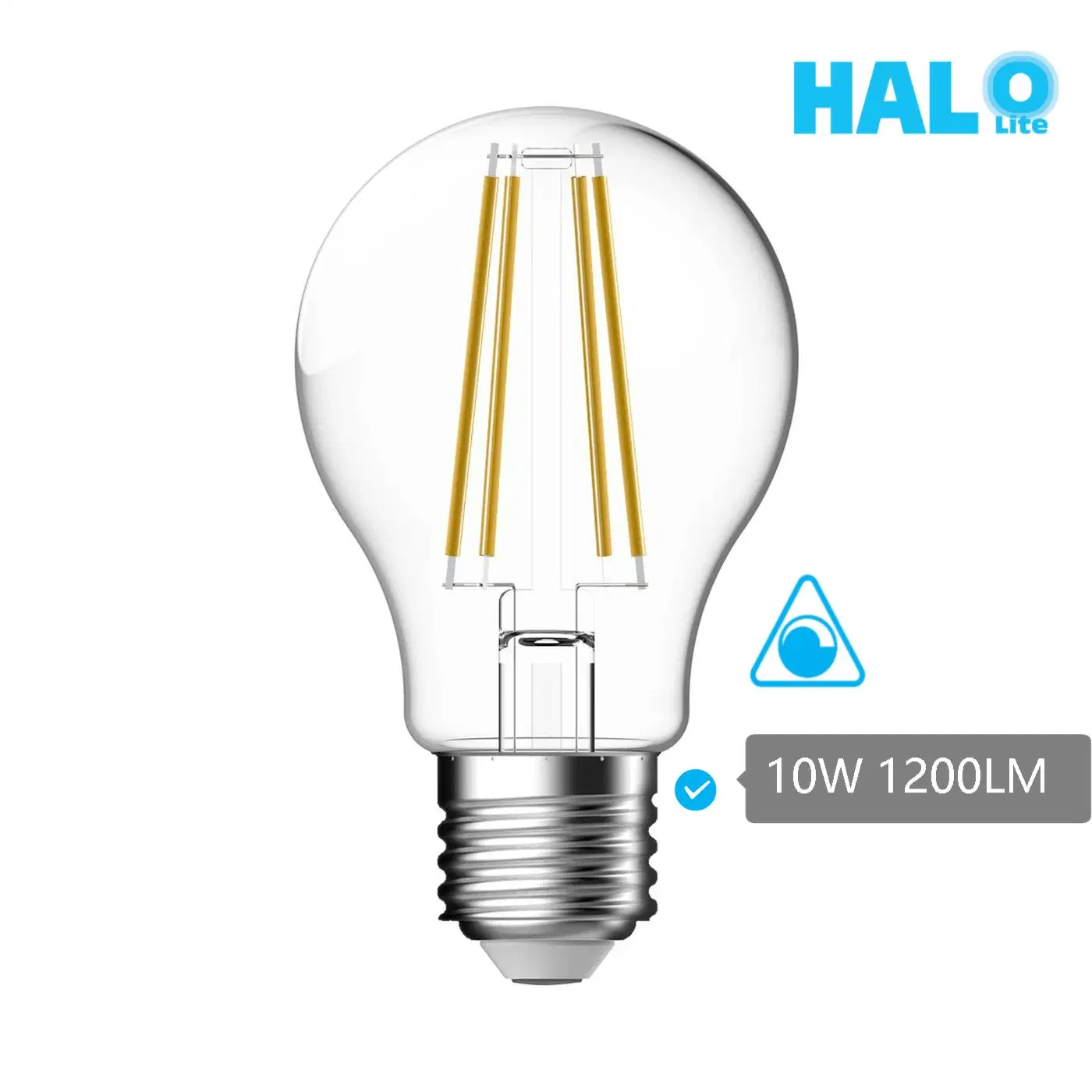 Halolite 10W E27 A60 Edison bombilla LED Lámpara de ahorro de energía regulación clara