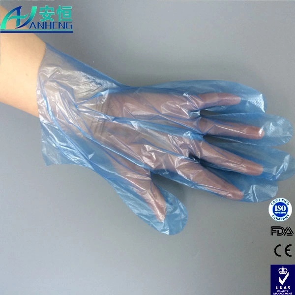 Servicio de Alimentos desechables baratos guantes de plástico Poly 1200/CS X-Large