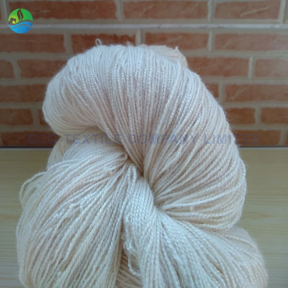 34nmx1 100% a/B/C Grade Bleached White Tussah Silk Yarn for Carpet