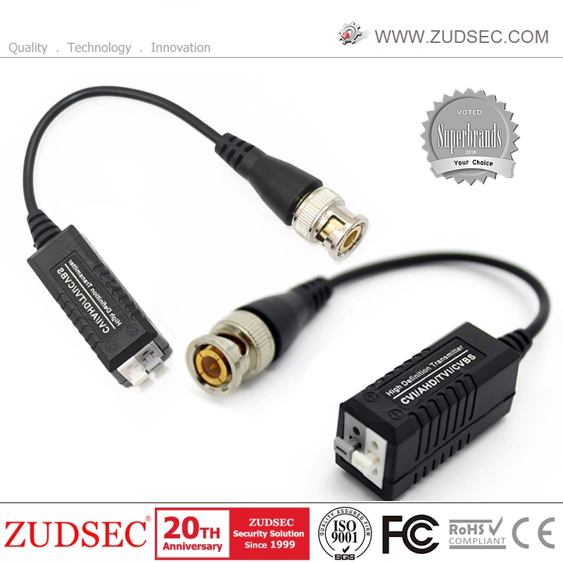 Hot vender Transceptor pasivo de un solo canal de vídeo CCTV Video Balun cámara CCTV de tamaño compacto y fácil instalación