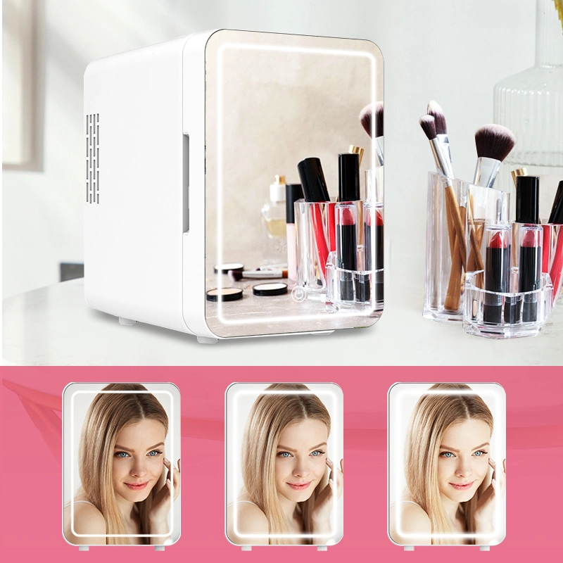 Beauty Fridge Cosmetics Portable Mini Fridge with Mirror Gbf-4L4m