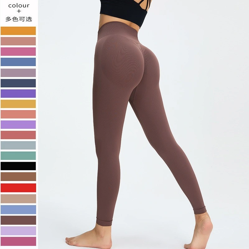 Lady Yoga Sports Fitness Custom Sportswear Tight Pants High Waist Exercise Yoga Tight Pants