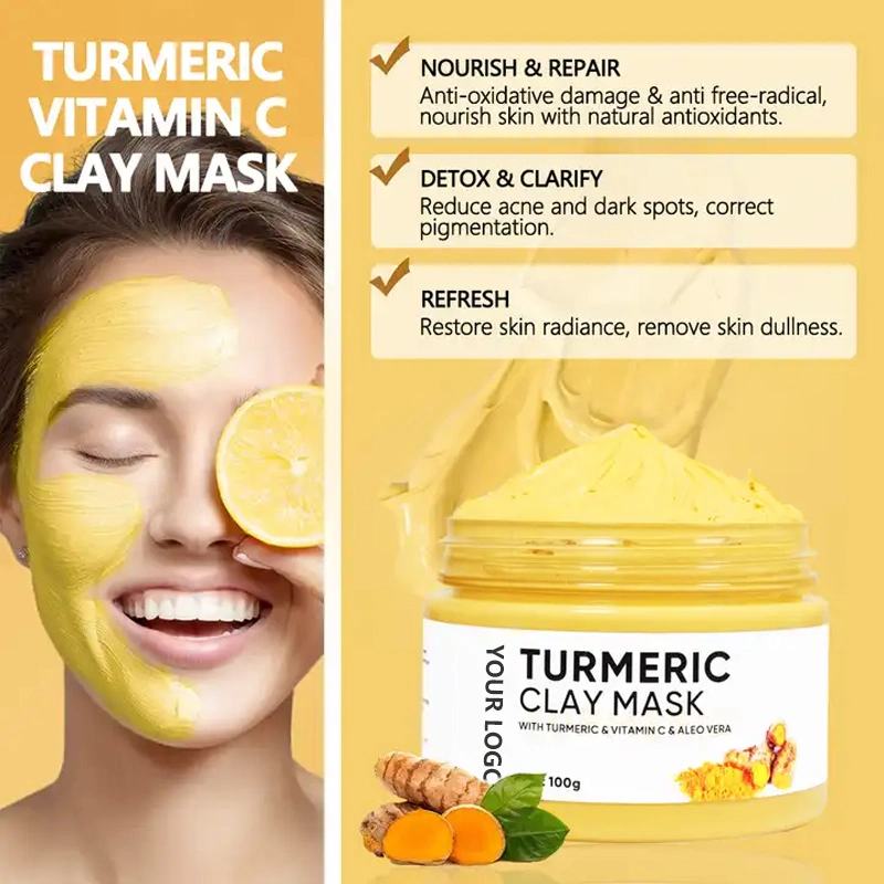 Turmeric Skincare Set Anti Acne Dark Spot Whitening Private Label Soap Serum Scrub Cream Facial Wash Face Skin Care Set (new)