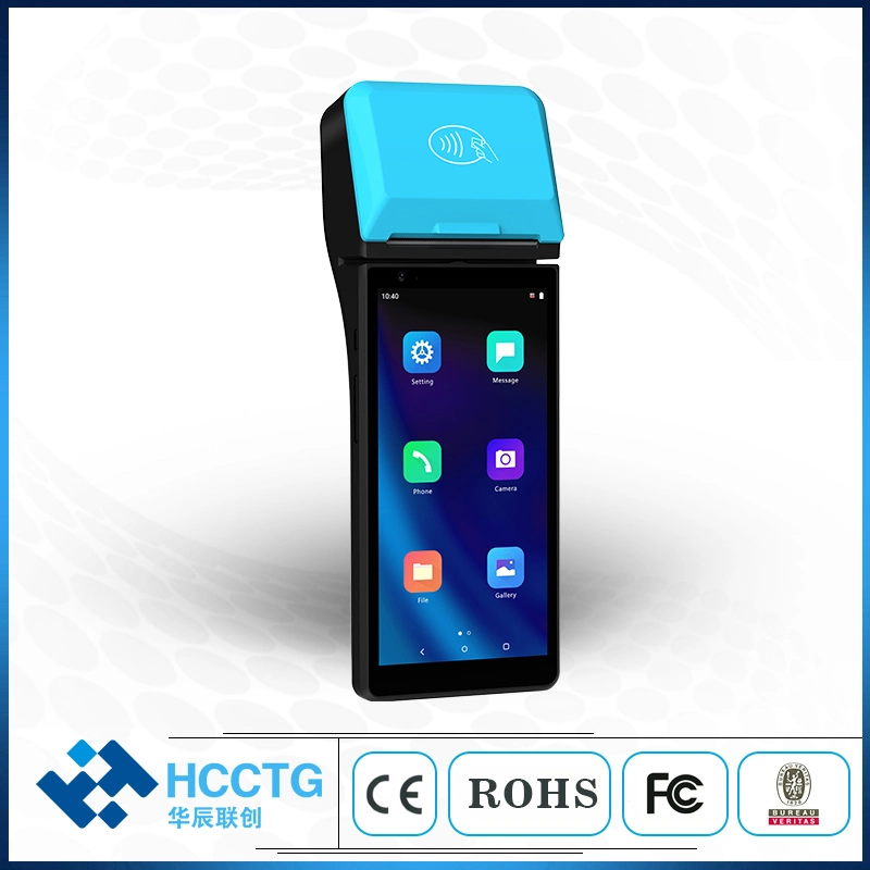 Bluetooth 5.0 4G Android 11.0 pagamento portátil ESC/POS Systems Mobile Terminal pos fiscal com ecrã táctil Z500 de 6.0 polegadas