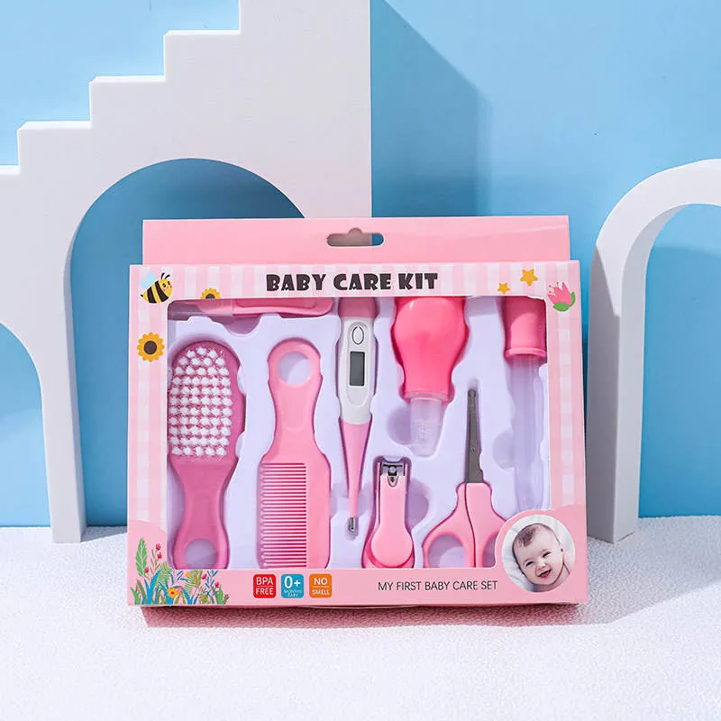 Commerce de gros bébé boîte cadeau de soins de coupe-ongles de la sécurité de haute qualité de sélection de l'oreille bébé de kits multistyles 10 PC défini