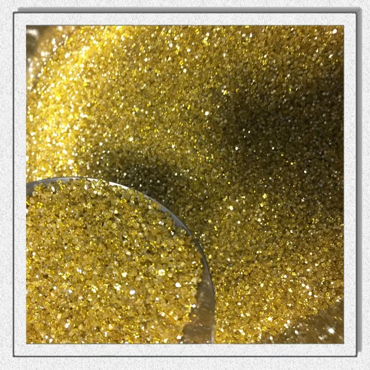 Abrasivo polvo de diamante sintético de color amarillo