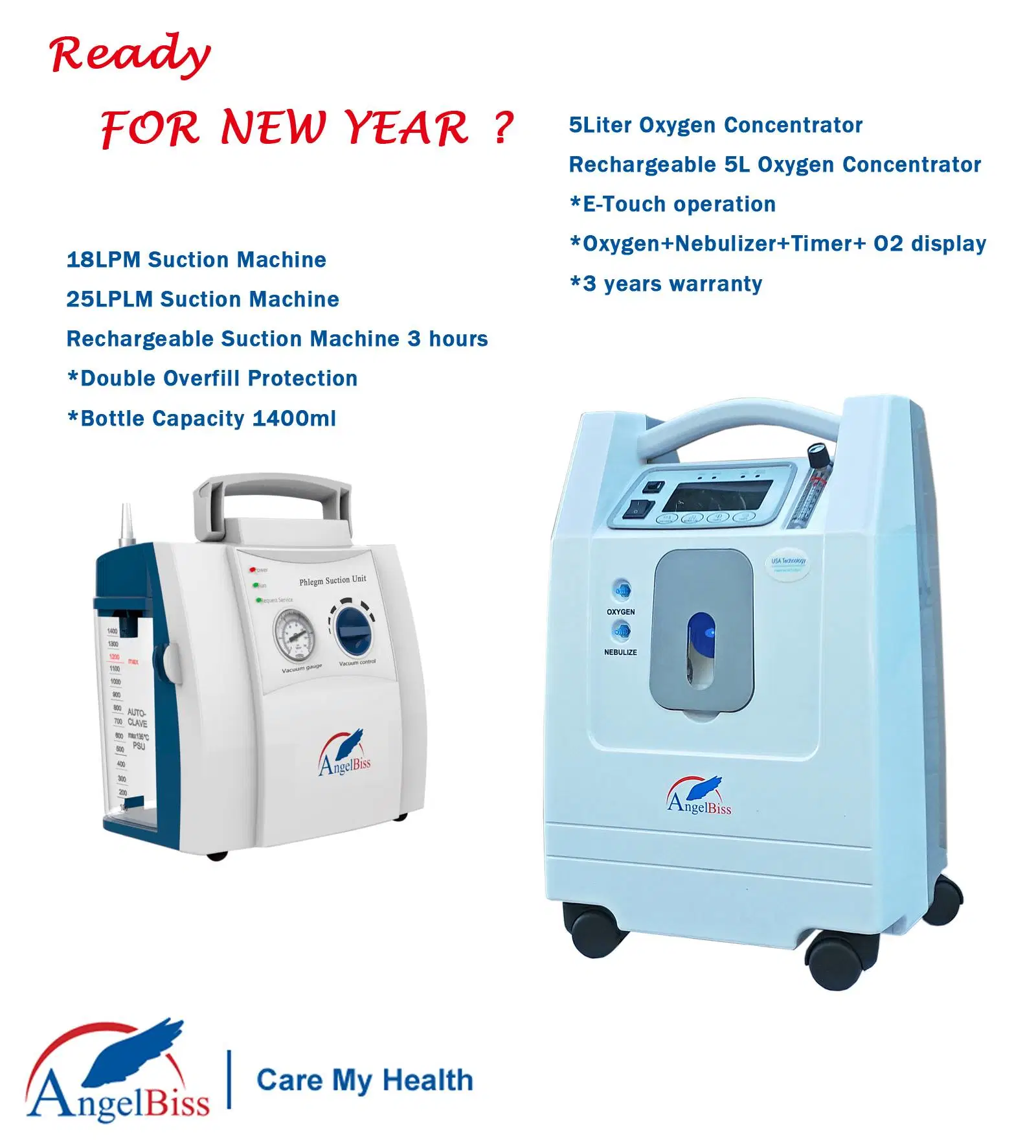 5L 10L 15L 20L 30L 40L 60L Oxygen Concentrator/ Physical Therapy Equipments