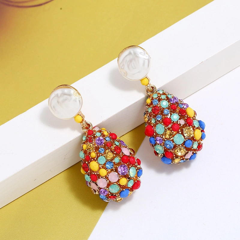 Women Fashion Earrings Steel Classic Earring Hot Sale Jewelry Turquoise Earring Fashion Earring (01)