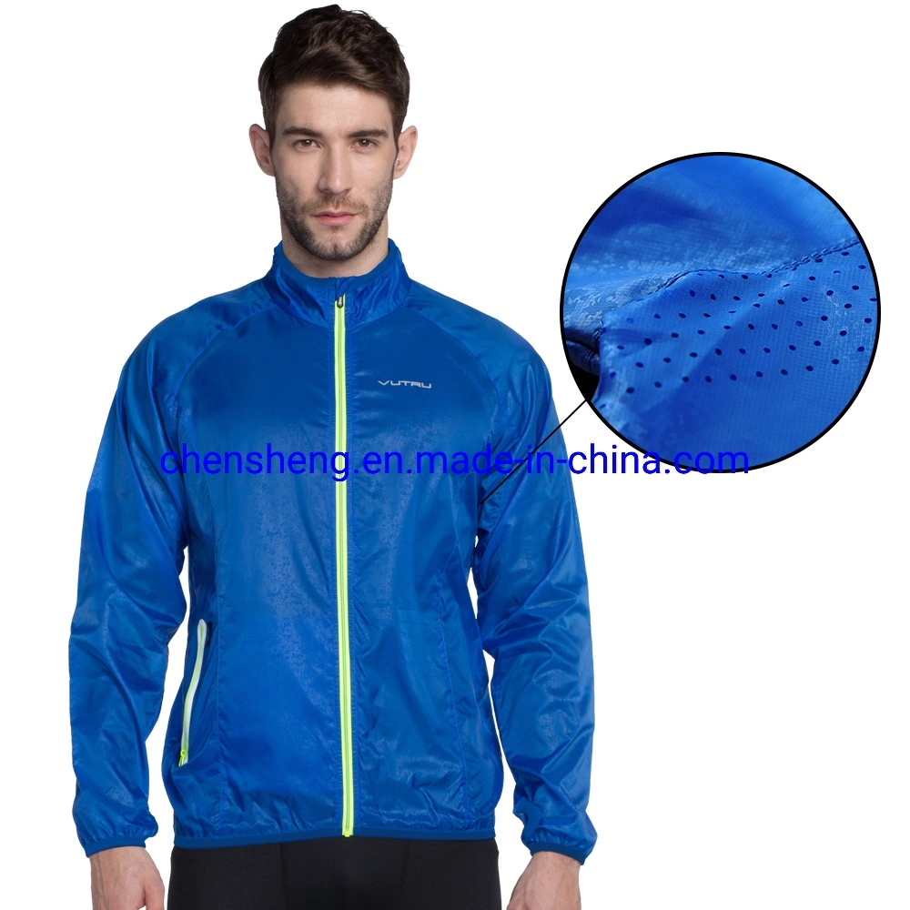 Fashion Herren winddichtes Herren-Lauftrikot mit schnelltrocknendem Sportmantel Bekleidung Training Jogging Bekleidung