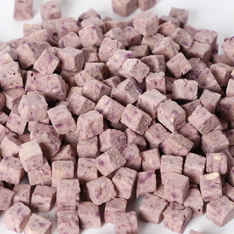 Katze Snacks Gemüse und Früchte getrocknet Freeze-dried Chicken Purple Potato Gemischt Gefriergetrocknet