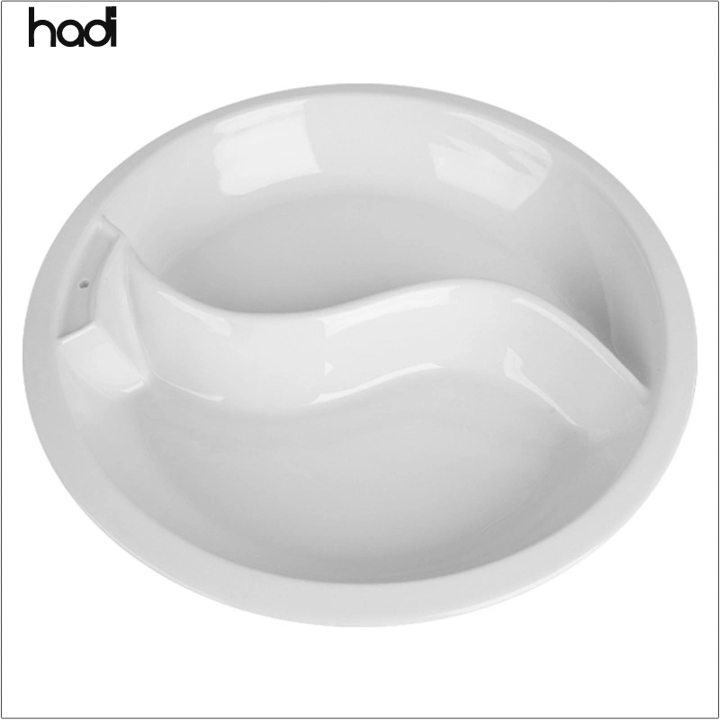 Hadi High quality/High cost performance  Commercial Food Warmer Buffet Pans Full Size White Modern Gn Economic Gastron Gn Pan Porcelain Ceramic Buffet Food Pan