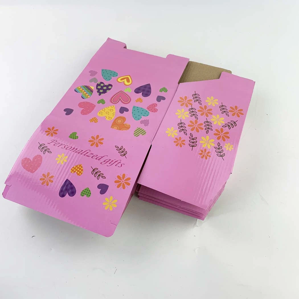 Love Pattern Papier Geschenk Schaumstoff-Box für Becher Verpackung Boxen