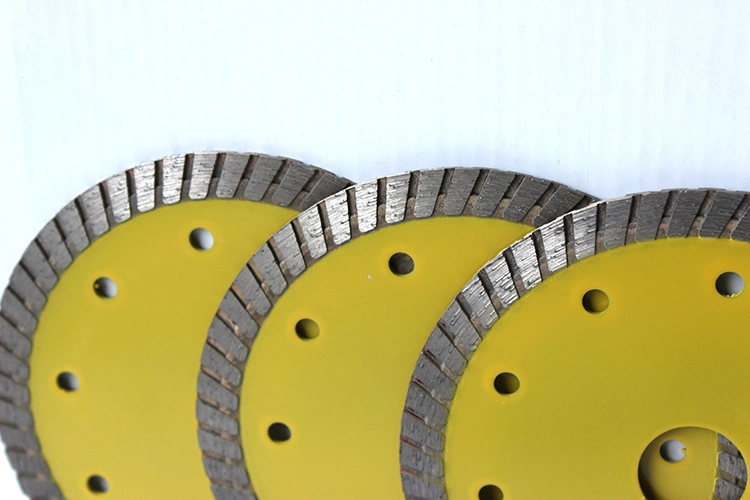 Hot Press Sintered Diamond Blade, Small Diameter Turbo Rim Diamond Blade for Cutting Stones & Granite