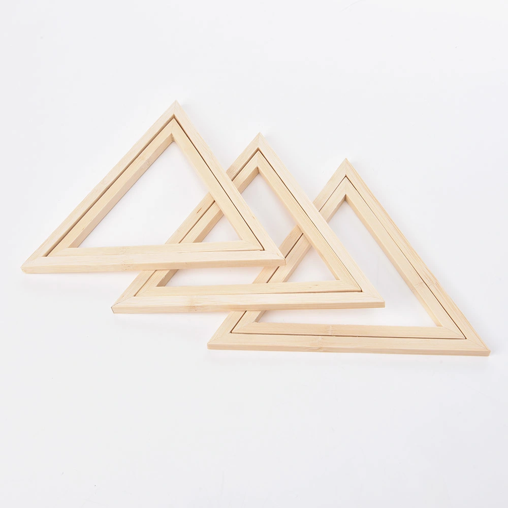 Triangle Bamboo Embroidery Display Frame Hoop