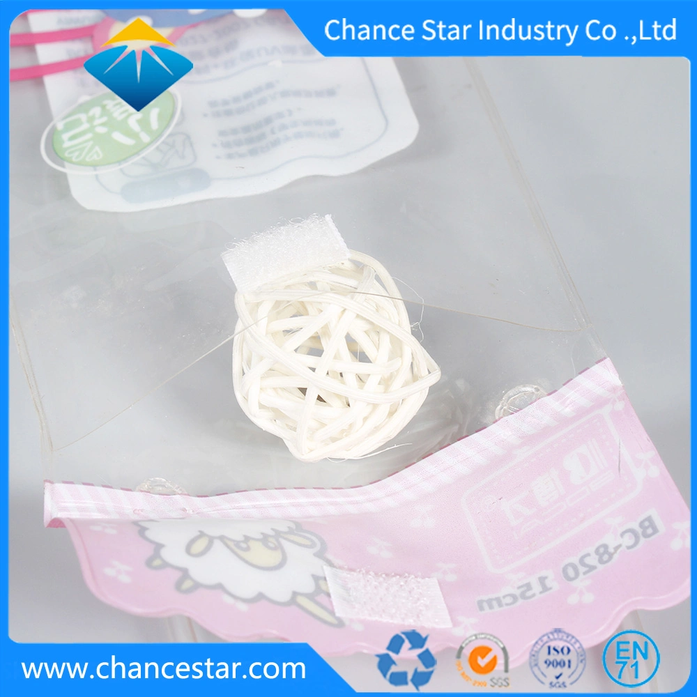 Custom Printed Stationery Packaging Clear PVC Handle Bag