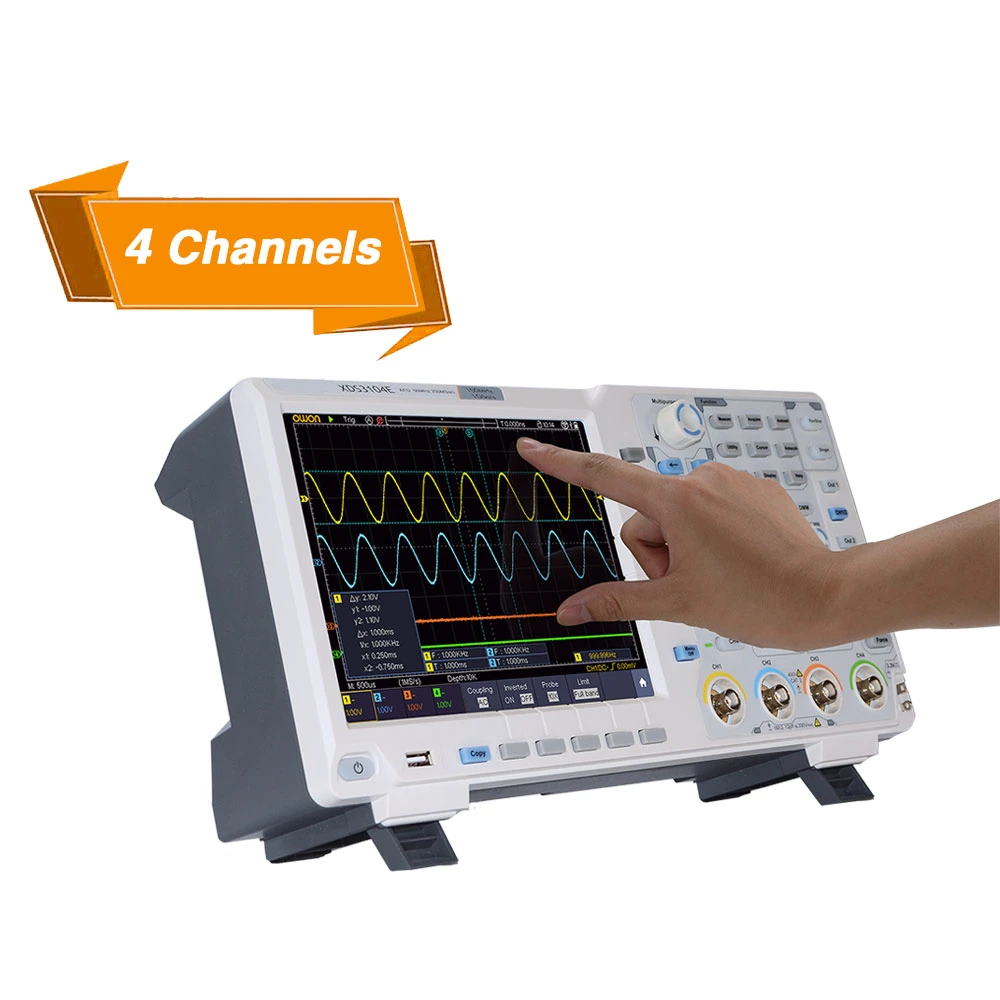 4 canaux 8 / 14 bits Oscilloscope numérique à écran tactile