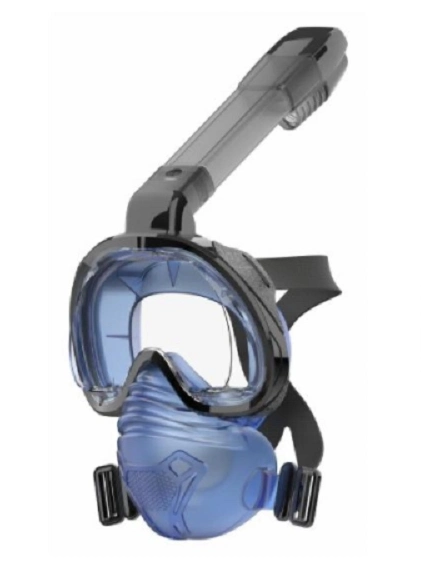 Full Face Snorkel Mask with Upgraded Breathing System-Pink