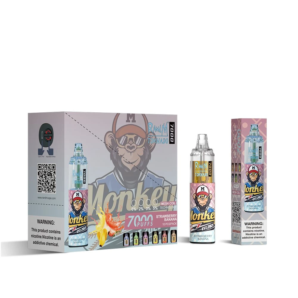 Original Randm Tornado 7000 Puff Großhandel/Lieferant Einweg E Zigarette Vape Gorilla