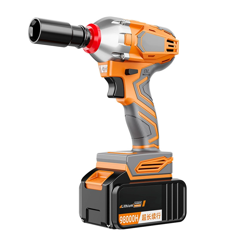 Popular Brushless Electric Cordless Li-ion Battery Power Impact Wrench