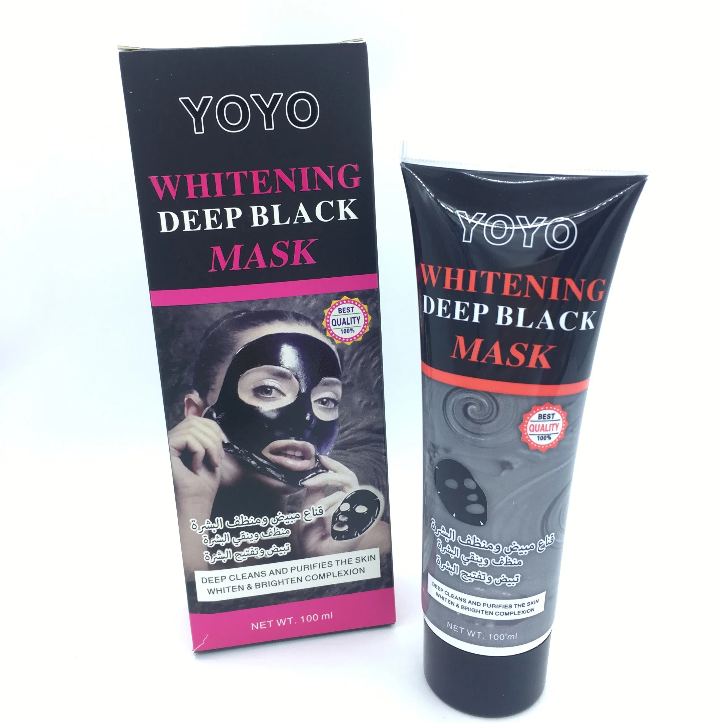 100% Qualität Yoyo Whitening Deep Black Maske Erhellen Hautfarbe Pflege