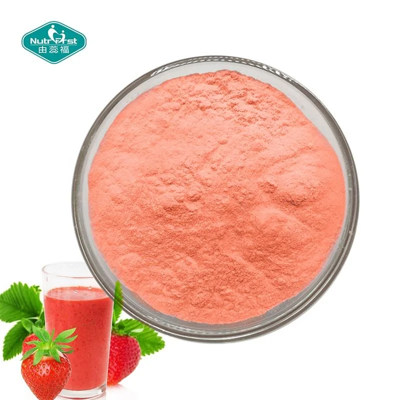 Water Soluble Flavor Fruit Juice Concentrate Customized Freeze Dried Strawberry Fruit Powder