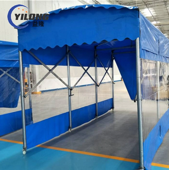 Stand Self Movable tarpaulin techo de acero bastidores de coche Sun Shelter Toldo toldo