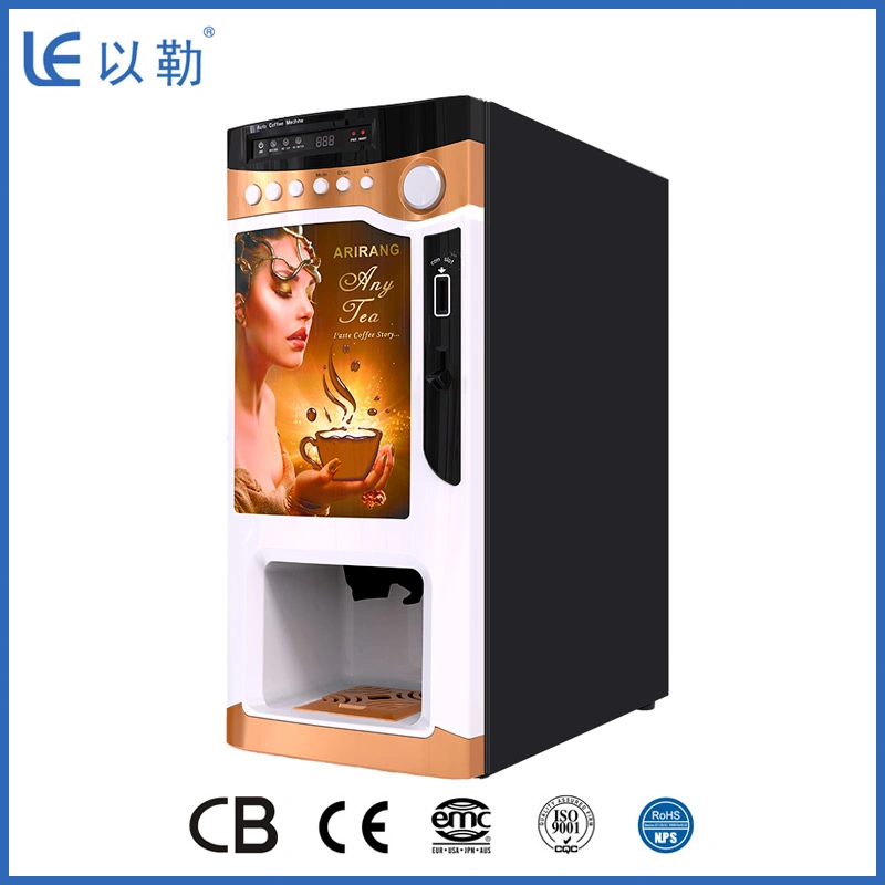 Mini Coin Operated Coffee Drink Vending Machine Le303V