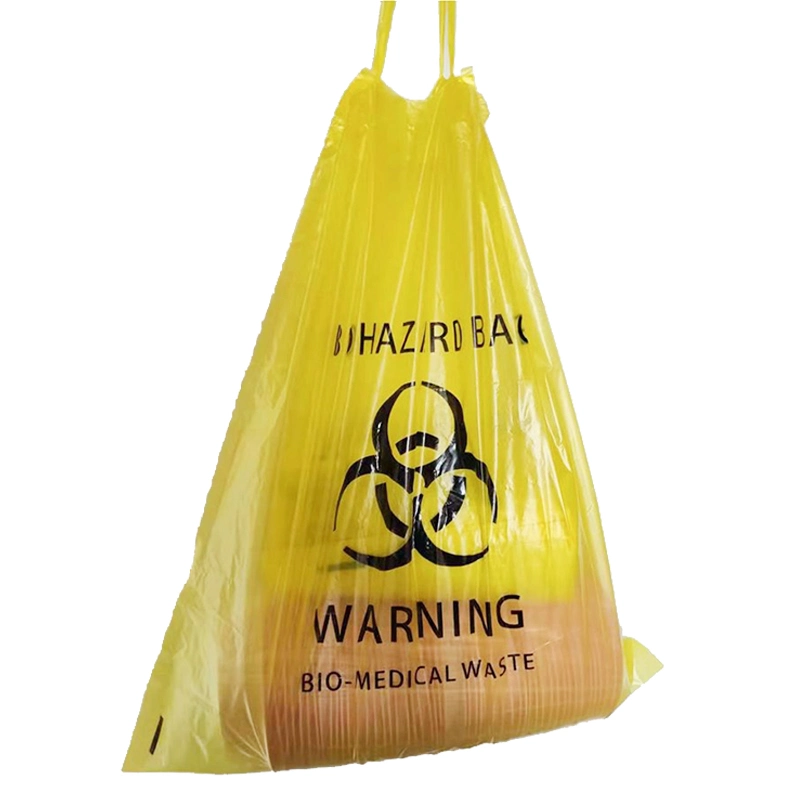 Suprimentos médicos Resíduos Hospitalares Amarelo Biohazard sacos de lixo