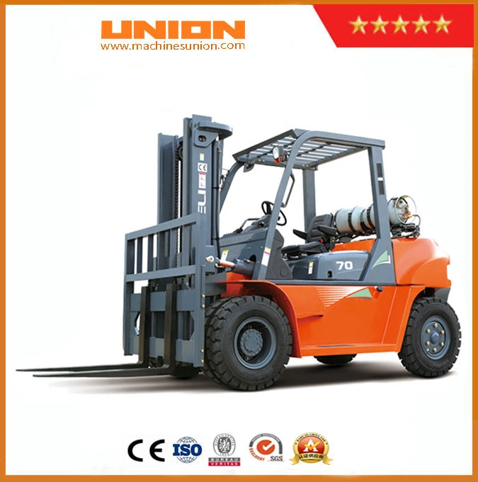 New Logistic Machine 7 Ton Diesel Forklift Telescopic Handler Cpcd70 with Cheap Price for Sale